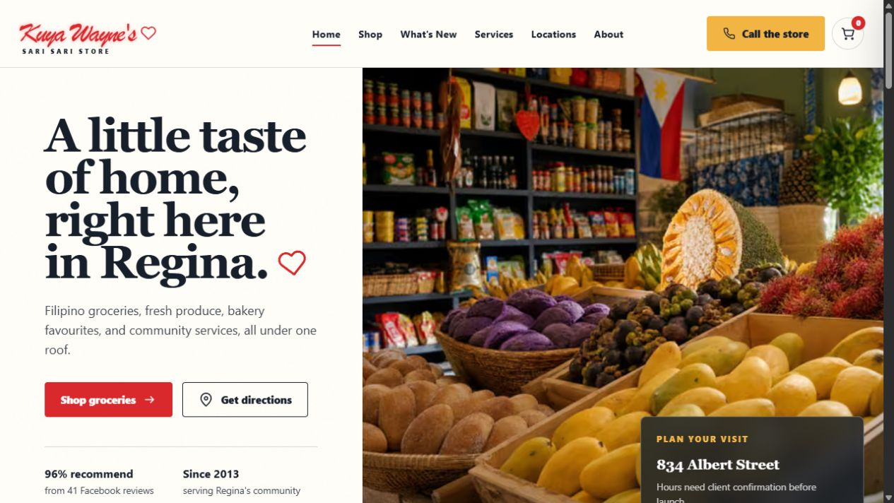 Kuya Wayne's Sari Sari Store digital storefront